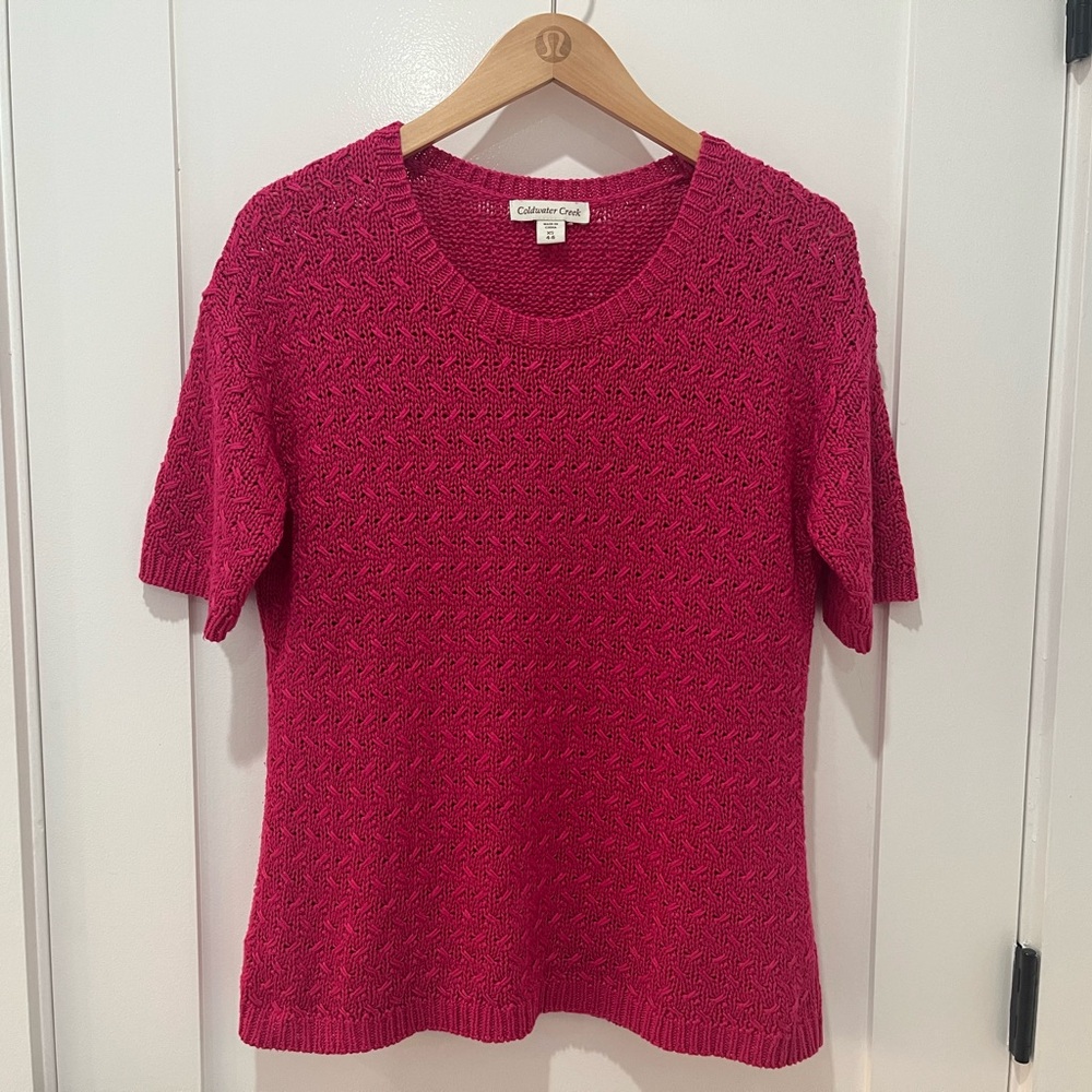 Coldwater Creek Short Sleeve Sweater